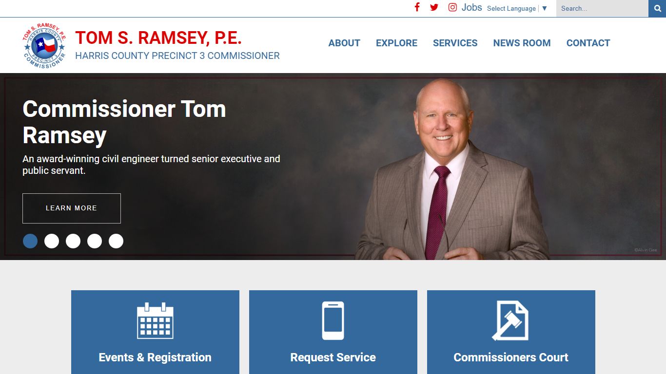 Commissioner Tom S Ramsey, Pct. 3 > Home