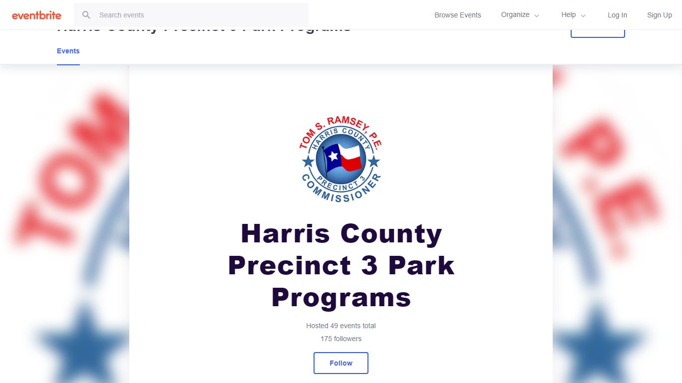 Harris County Precinct 3 Park Programs Events | Eventbrite