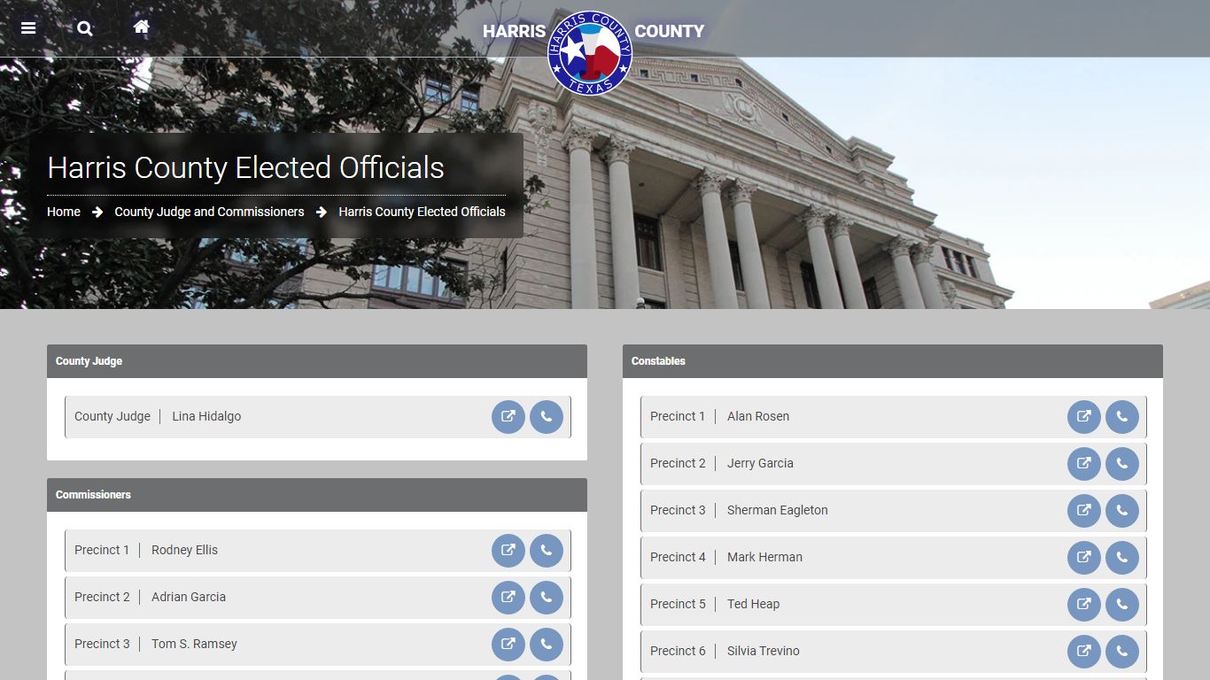 Harris County Elected Officials | Harris County | Texas